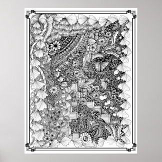 Colouring Poster "Steps of Art"