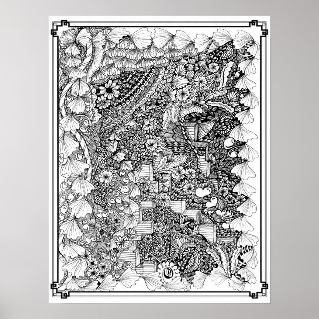 Colouring Poster "Steps of Art" (Front)