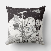 Colouring space with an astronaut puppy