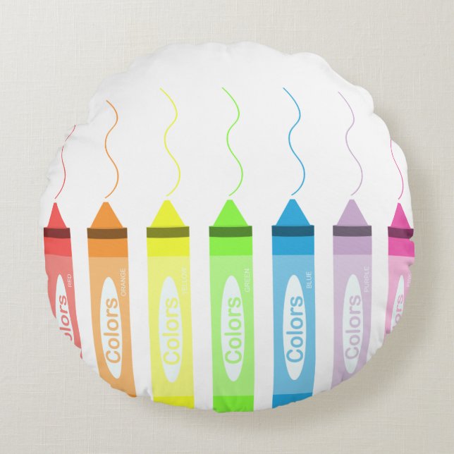 Colouring Time! Round Cushion (Front)
