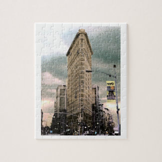 Colourized Flat Iron Building Puzzle
