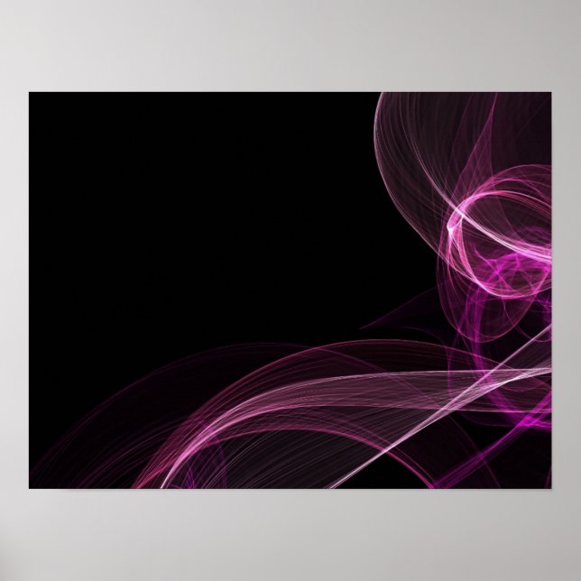 Colourized Ribbons - Pink Poster (Front)