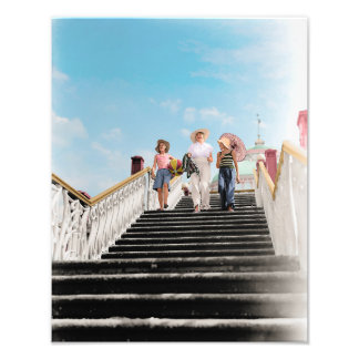 Colourized - South Holland, Netherlands. Van de Po Photo Print