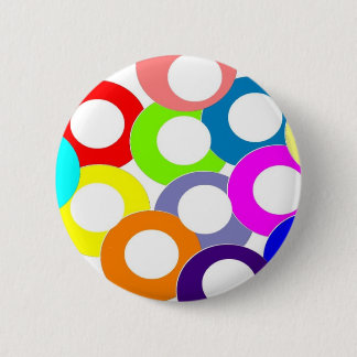 colours 6 cm round badge