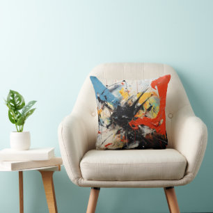 Colours Abstract Art Cushion