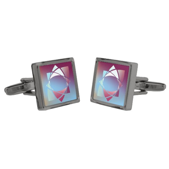 Colours and Emotions 5 Gunmetal Finish Cufflinks