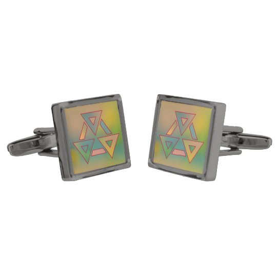 Colours and Emotions 6 Gunmetal Finish Cuff Links