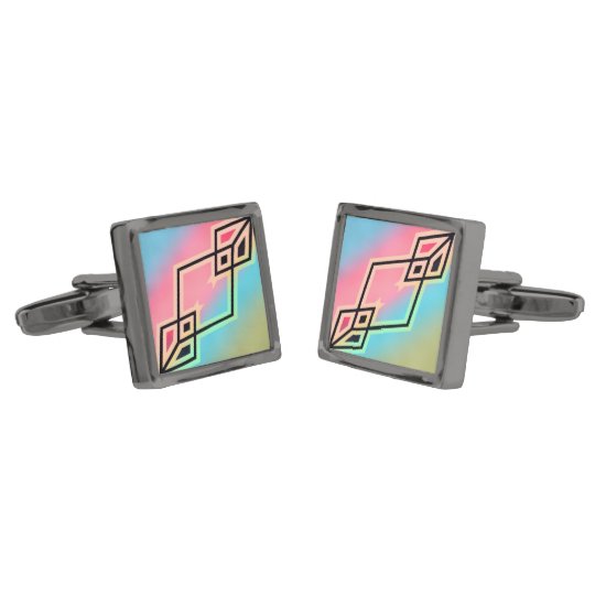 Colours and Emotions 7 Gunmetal Finish Cuff Links