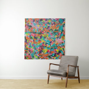 Colours and Expressions in Acrylic Paint Tapestry