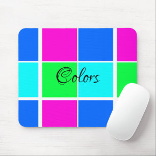 Colours Blue Pink Green  Mouse Pad! Mouse Pad