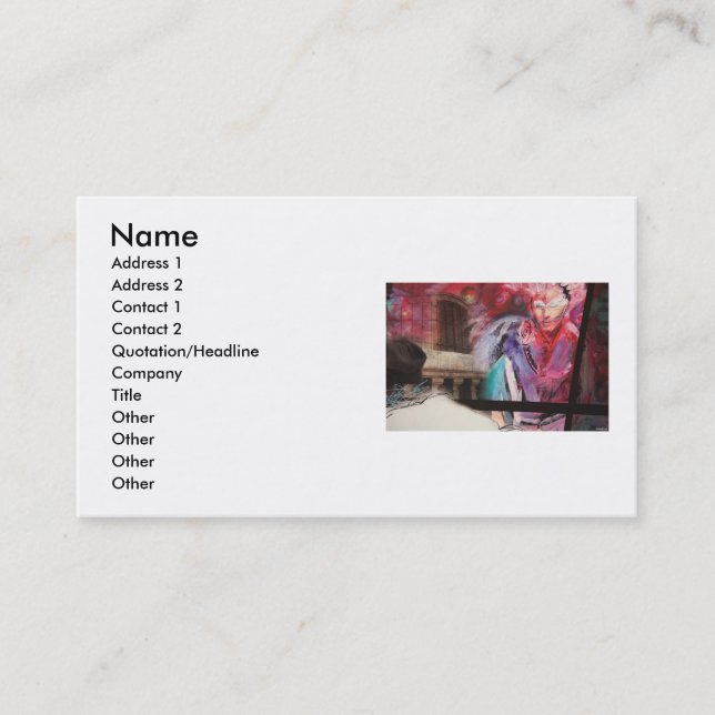 Colours Business Card (Front)