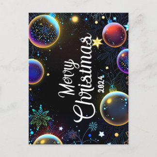 Colours Christmas - Cartes Pour Fêtes Annuelles Holiday Postcard