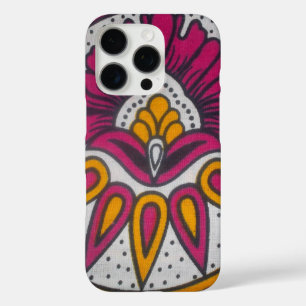colours cool retro vintage African traditional sty iPhone 16 Pro Case
