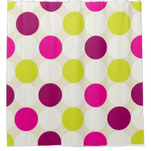 Colours dots shower curtain