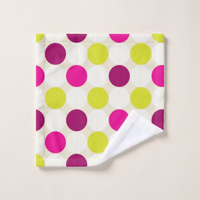 Colours dots  wash cloth (Wash Cloth)