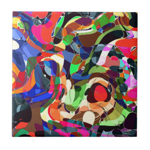 Colours mashup ceramic tile
