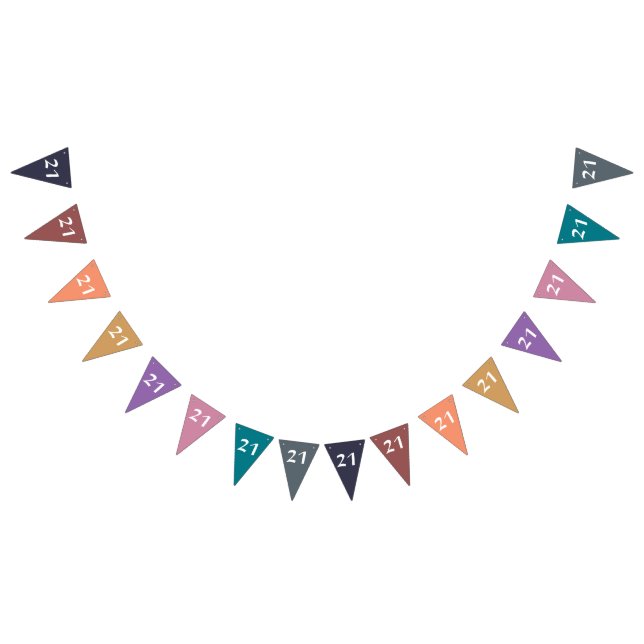 Colours & Numbers: 21 Bunting (All)