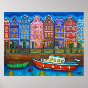 Colours of Amsterdam Poster Print by Lisa Lorenz