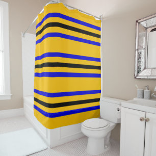 Colours of Barbados Flag Shower Curtain