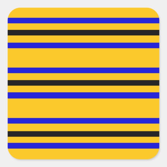 Colours of Barbados Flag Square Sticker (Front)