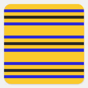 Colours of Barbados Flag Square Sticker