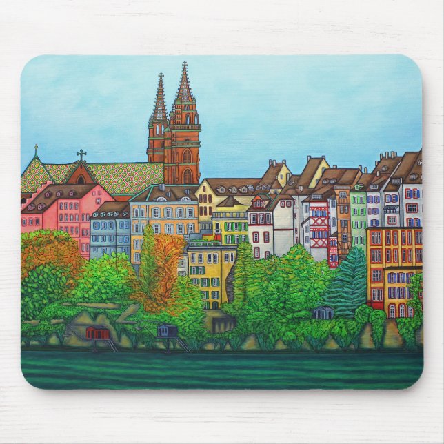Colours of Basel Mouse Pad by Lisa Lorenz (Front)