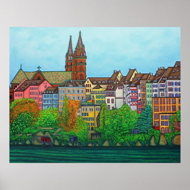 Colours of Basel Poster Print by Lisa Lorenz (Front)