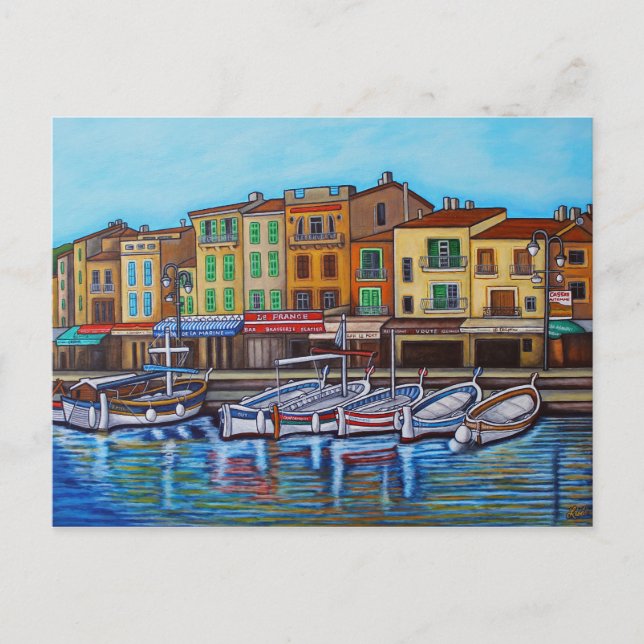 Colours of Cassis Postcard by Lisa Lorenz (Front)