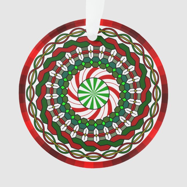 Colours of Christmas Acrylic Ornament (Front)