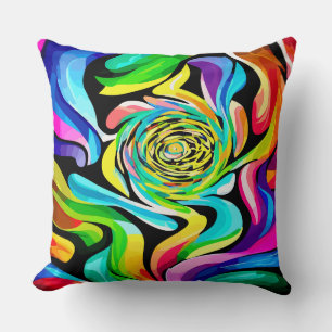Colours of Close Up Flower Buds Cushion