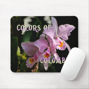 Colours of Colombia Cattleya Orchid Mouse pad