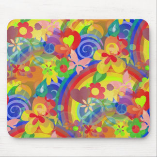 Colours Of Flower Power Mouse Pad