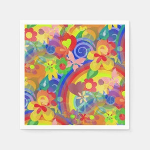 Colours of Flower Power + your Ideas Napkin