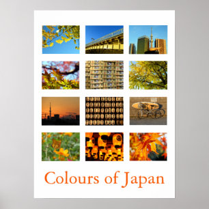 Colours of Japan (yellow/orange) Poster