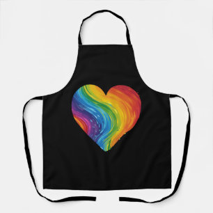 Colours of Love LGBT Heart for Acceptance Equality Apron