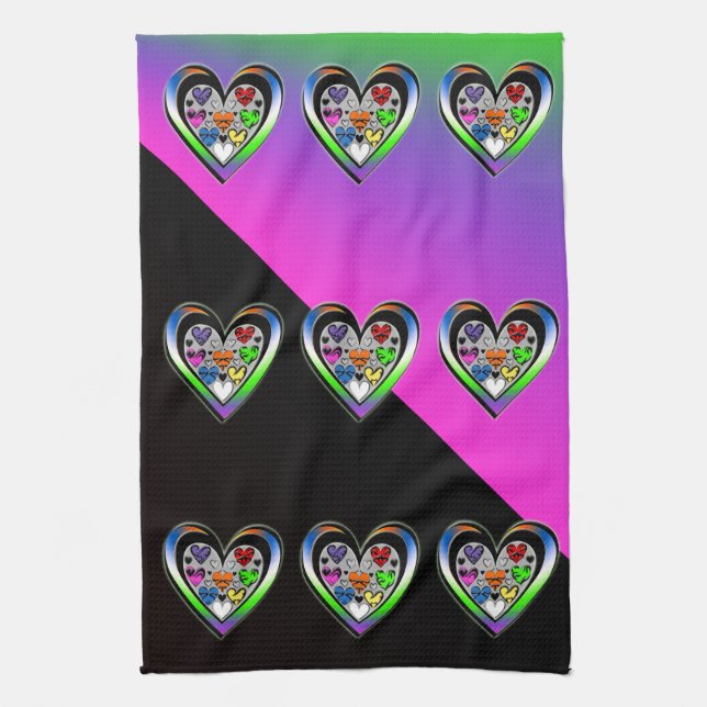 Colours of Love Tea Towel (Vertical)