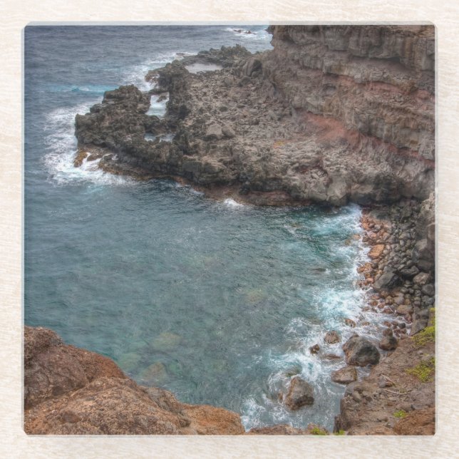 Colours of Maui Glass Coaster (Front)