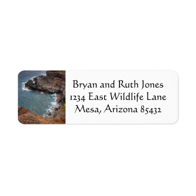 Colours of Maui, Hawaii Return Address Label (Front)