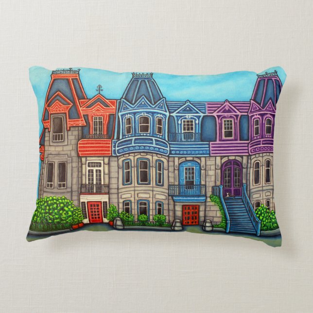 Colours of Montreal Pillow (Back)