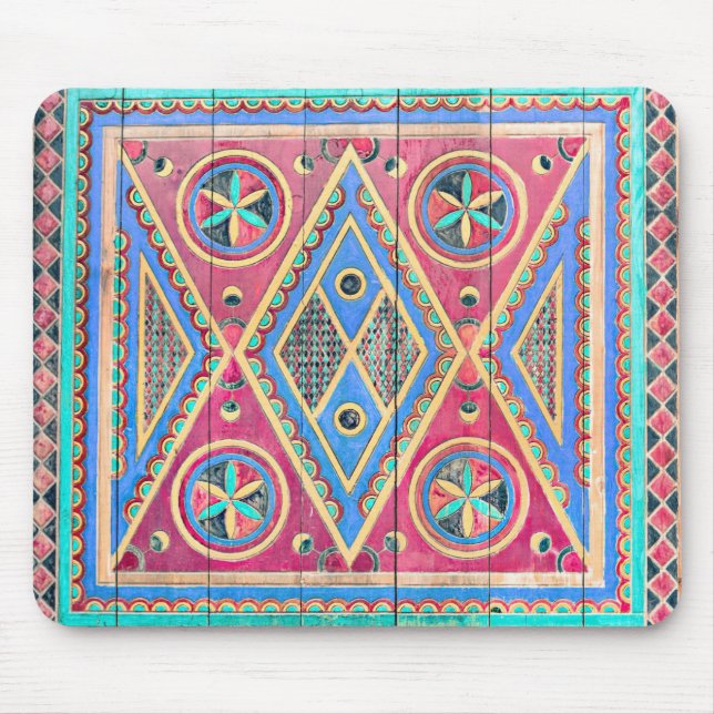 Colours of Najd Tribal Door Mouse Pad (Front)