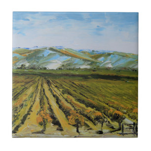 Colours of Napa Valley, Wine Country California Ceramic Tile