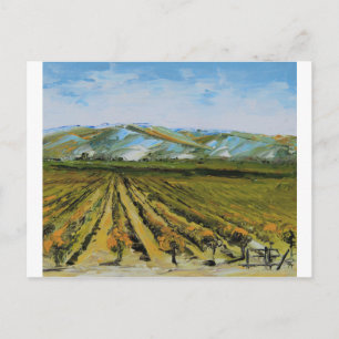 Colours of Napa Valley, Wine Country California Postcard