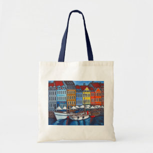 Colours of Nyhavn Tote Bag by Lisa Lorenz