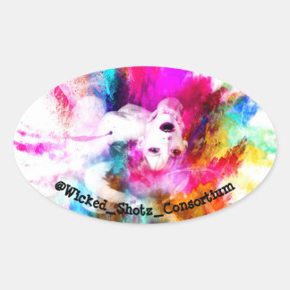 Colours of Passion Oval Sticker