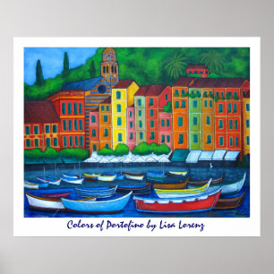 Colours of Portofino Painting Print
