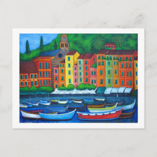 Colours of Portofino Postcard