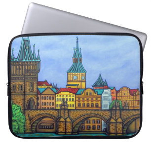 Colours of Prague Laptop Sleeve by Lisa Lorenz