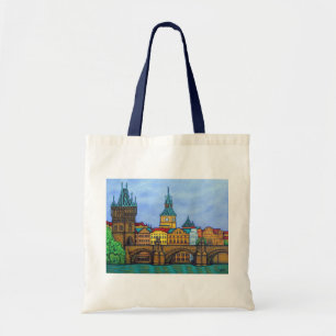 Colours of Prague Tote Bag by Lisa Lorenz