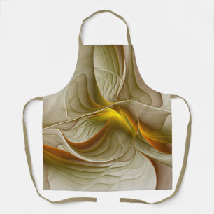 Colours of Precious Metals, Abstract Fractal Art Apron