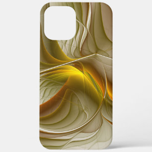 Colours of Precious Metals, Abstract Fractal Art iPhone 12 Pro Max Case